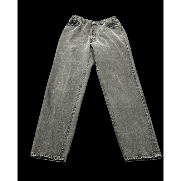 VTG Levi's 501XX 17501-0660 Women's Black Jeans USA MADE Button Fly 90s, Sz 13 - Picture 1 of 11